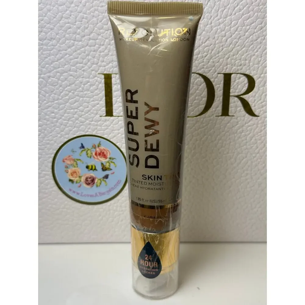 Makeup Revolution SuperDewy Tinted Moisturizer - Carmel - 55mL - NEW